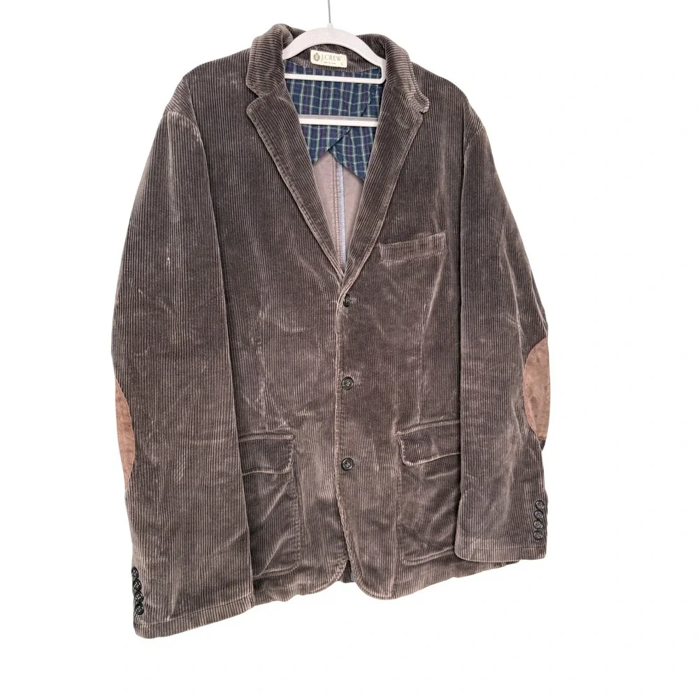 J.crew vintage brown corduroy elbow parches chore coat blazer jacket